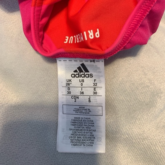 Adidas xMarimekko SH3.RO 3-Stripes one piece Swimsuit Magenta/ Vivid Red pink 0 - Picture 7 of 8
